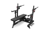 Скамья для жима пауэрлифтерская с механизмом подъёма штанги Bronze Gym BG-AL-321