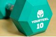 Гантель YouSteel PU 10 кг зеленая фото 1