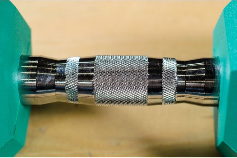Гантель YouSteel PU 25 кг красная фото 3