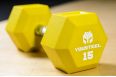 Гантель YouSteel PU 25 кг красная фото 5