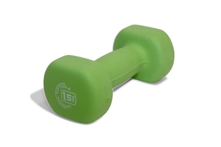Гантель OFT 1,5 кг Original Fit.Tools FT-NDB-1,5 зеленый 
