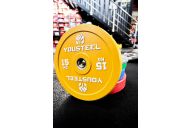 Диск 15кг YouSteel EVO Bumper Plate желтый