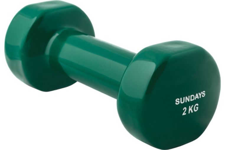 Гантель 2кг Sundays Fitness IR92005 6062978 зеленый 