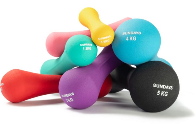 Гантель 4кг Sundays Fitness IR92004-D 6062987 голубой фото 1