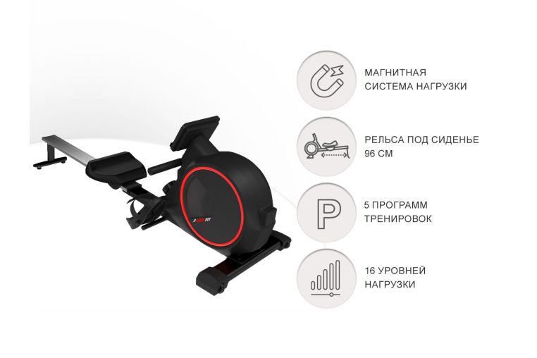 Гребной тренажер UnixFit Techno Rower 410 RMTF410 фото 9