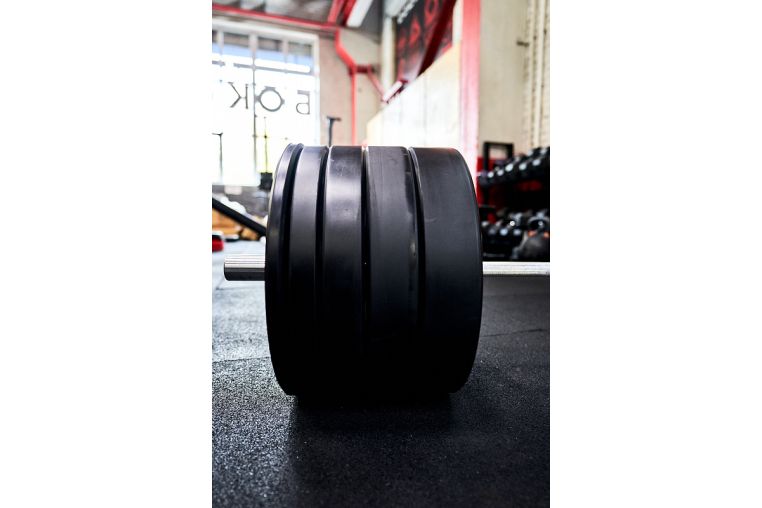 Диск EVO BUMPER PLATE 25кг YouSteel чёрный фото 1