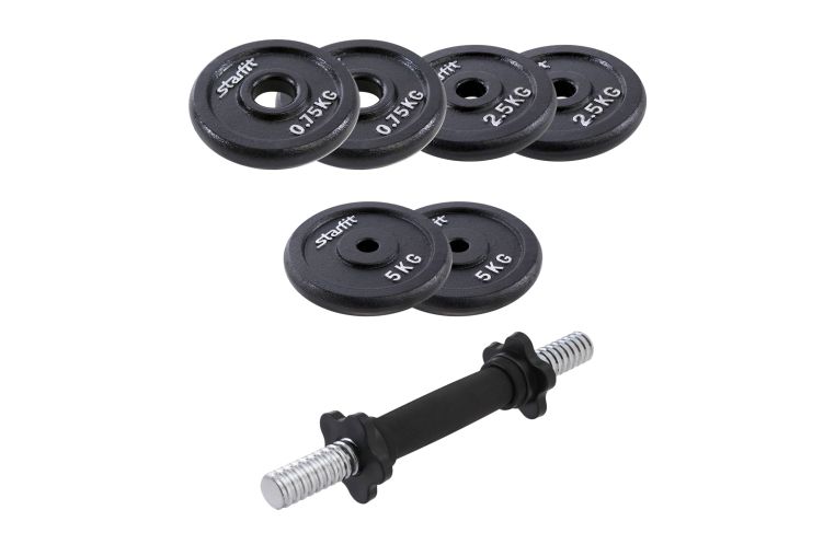 Гантель разборная чугунная в коробке Star Fit DB-715, 18 кг фото 1