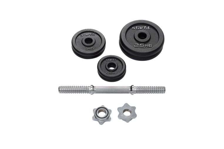 Гантель разборная чугунная в коробке DB-715, 9 кг Star Fit ЦБ-00002410 