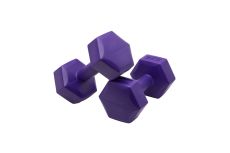 Гантель гексагональная Star Fit DB-305 2 кг, пластиковый, фиолетовый, 2 шт