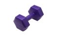 Гантель гексагональная Star Fit DB-305 2 кг, пластиковый, фиолетовый, 2 шт фото 2