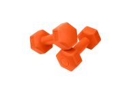 Гантель гексагональная Star Fit DB-305 1 кг, пластиковый, оранжевый, 2 шт