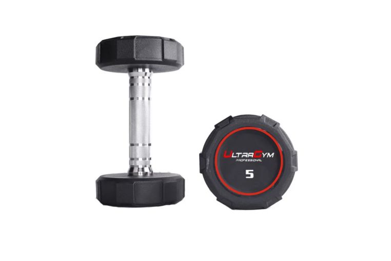 Круглые полиуретановые гантели. Ряд от 2,5 до 25 кг UltraGym UG1032D 