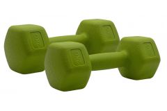 Гантели для фитнеса Sport Elite 2х2 кг H-202 салатовый