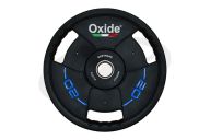 Диск олимпийский Oxide Fitness OWP02 D50мм полиуретановый, с 3-мя хватами, черный 20кг.