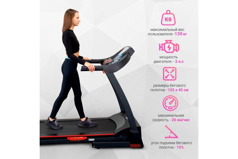 Электрическая беговая дорожка Everyfit 74500B фото 16