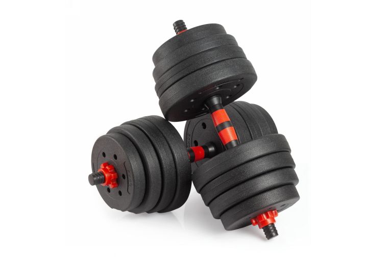 Гантели разборные с грифом, 25 кг (2 шт х 12,5 кг) VictoryFit VF-DC250 