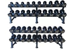 Комплект PVC гантелей V-Sport 2,5-50кг (20пар) со стойками FTX-311.1
