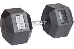 Гантель гексагональная обрезиненная Profi-Fit 60 кг