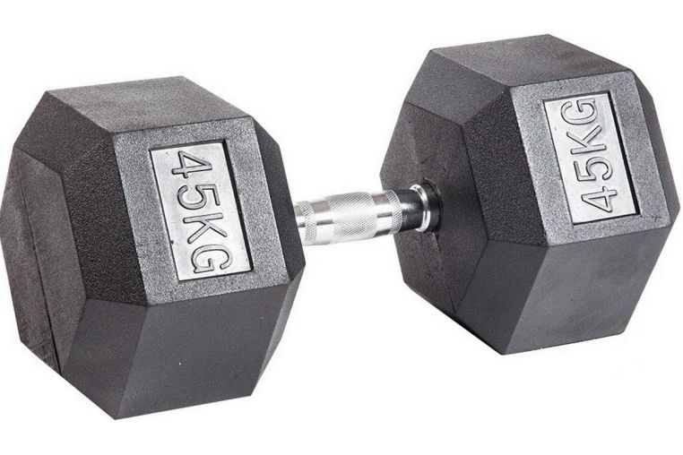 Гантель гексагональная обрезиненная Profi-Fit 45 кг 