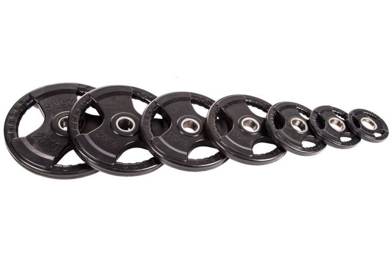 Диск обрезиненный Profi-Fit черный 3 Handle D51мм 2,5кг фото 2