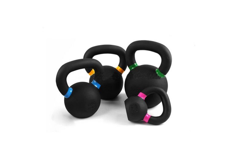 Гиря чугунная 40 кг Hercules HK105-40 с цветными метками фото 1