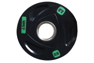 Диск для штанги Smith WP085-2,5 c 3-м хватом, обрезиненный, 2,5кг