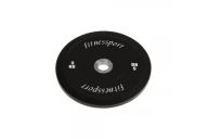 Бамперный диск для кроссфита Fitnessport (черный) 5 кг.