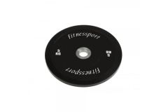 Бамперный диск для кроссфита Fitnessport (черный) 5 кг.