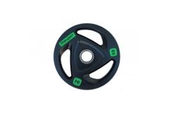 Диск олимпийский обрезиненный (Fitnessport), черный 10кг.