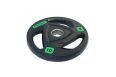 Диск олимпийский обрезиненный (Fitnessport), черный 10кг. фото 1