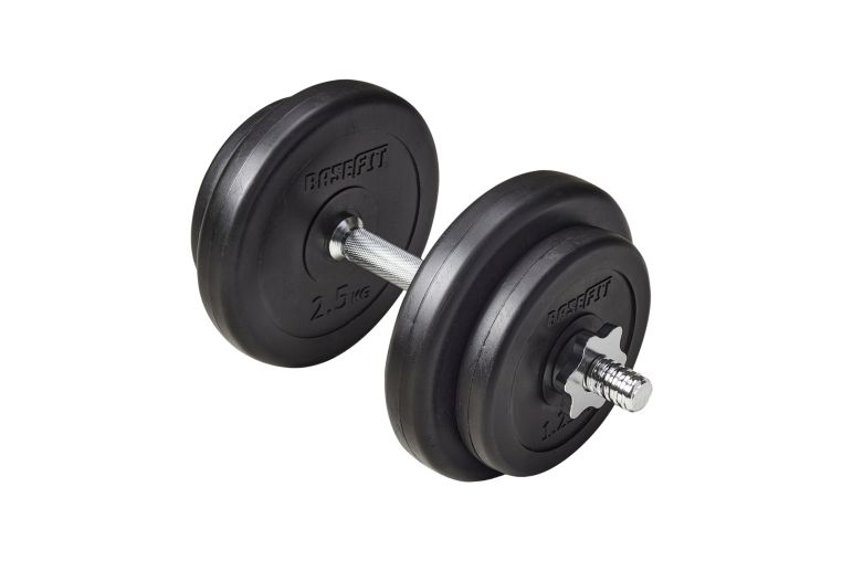 Гантель разборная пластиковая 9,5 кг BaseFit в коробке DB-720 