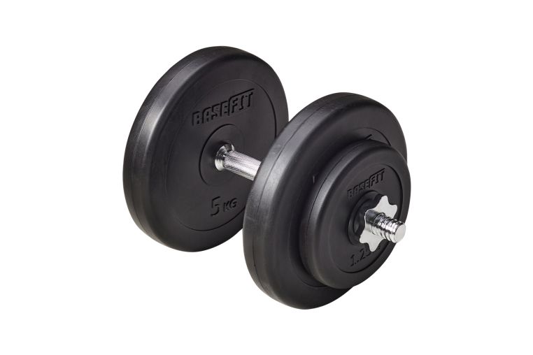 Гантель разборная пластиковая 14,5 кг BaseFit в коробке DB-720 