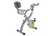 Велотренажер X-Bike DFC MBB с эспандерами LS-623-S серо-желтый