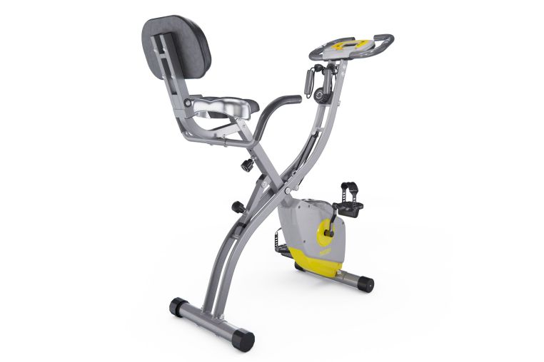 Велотренажер X-Bike DFC MBB с эспандерами LS-623-S серо-желтый 