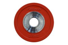 Диск бампированный обрезиненный Foreman D50 мм 2,5 кг FM\BM-2,5KG\RD красный