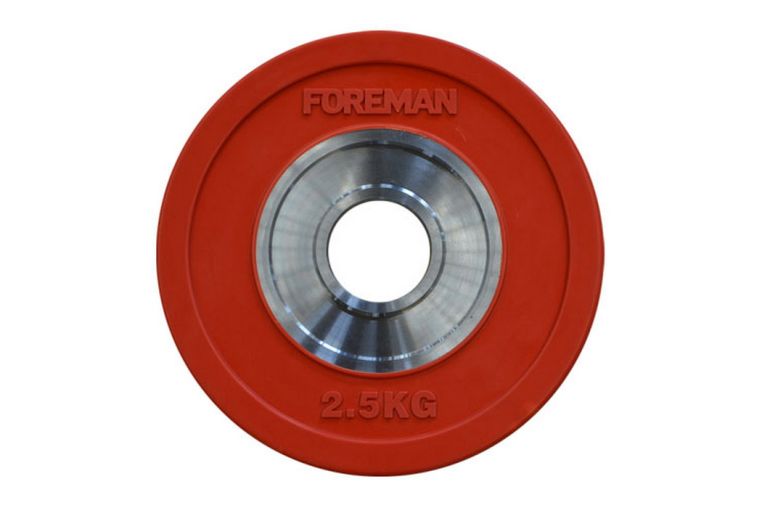 Диск бампированный обрезиненный Foreman D50 мм 2,5 кг FM\BM-2,5KG\RD красный 