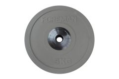 Диск бампированный обрезиненный Foreman D50 мм 5 кг FM\BM-5KG\GY серый
