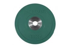 Диск бампированный обрезиненный Foreman D50 мм 10 кг FM\BM-10KG\GN зеленый