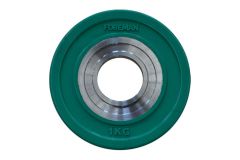 Диск бампированный обрезиненный Foreman D50 мм 1 кг FM\BM-1KG\GN зеленый