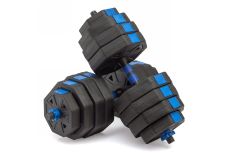 Гантели гексагональные разборные с грифом, 40кг (2х20) VictoryFit VF-DН400