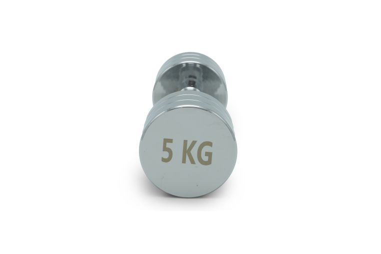 Гантель круглая хромированная 5кг UnixFit PRO DBRND5PCE фото 2