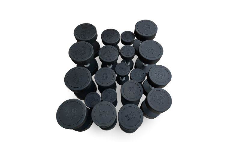 Гантель круглая обрезиненная 7,5кг UnixFit PRO DBRND7_5PBK фото 1