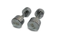 Гантель круглая хромированная 6кг UnixFit PRO DBRND6PCE