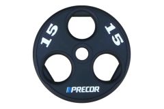 Олимпийский диск в уретане Precor FM\UPP-15KG\BK-LZ-00 15 кг, черный с лазерной гравировкой