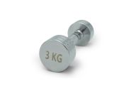 Гантель круглая хромированная 3кг UnixFit PRO DBRND3PCE