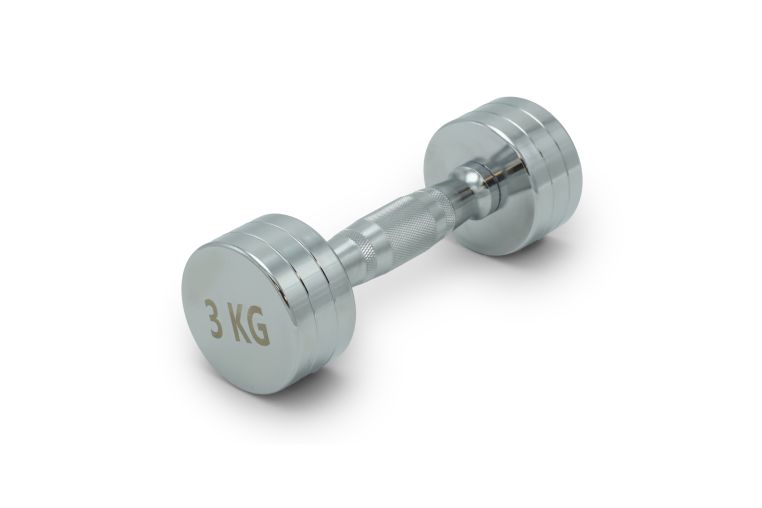 Гантель круглая хромированная 3кг UnixFit PRO DBRND3PCE фото 1