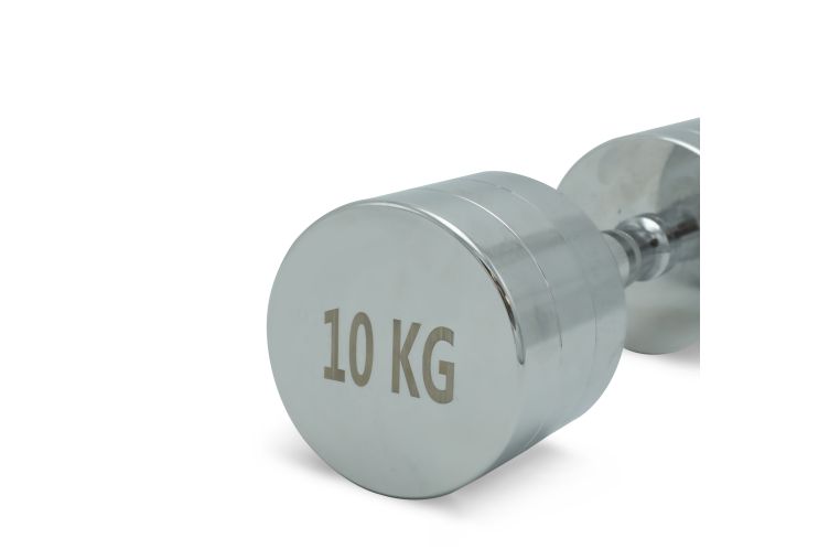 Гантель круглая хромированная 10кг UnixFit PRO DBRND10PCE фото 3