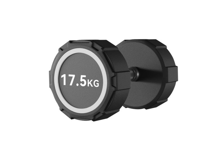 Гантель фиксированная полиуретановая 17,5кг Johns 74032-17,5 чёрный 