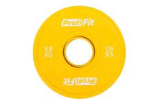 Диск обрезиненный цветной d51мм, 1,5кг Profi-Fit