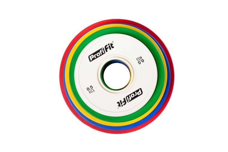 Диск обрезиненный цветной d51мм, 0,5 кг Profi-Fit фото 5